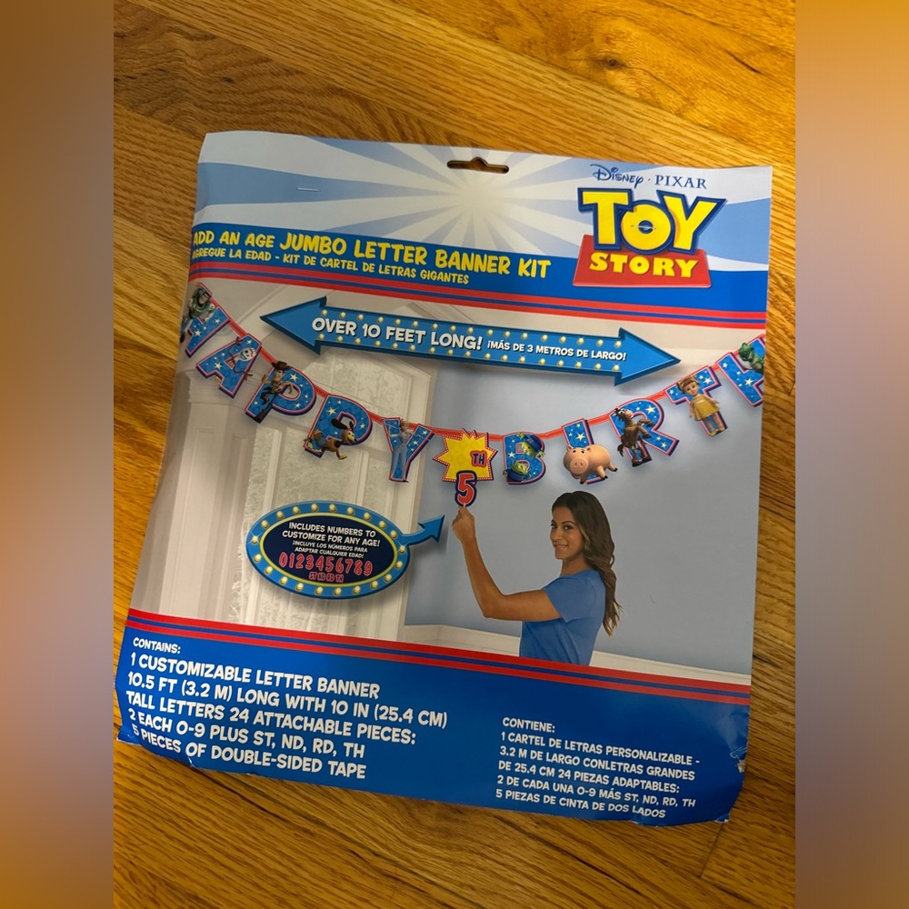 Toy Story “Happy Birthday” banner. New, never been opened